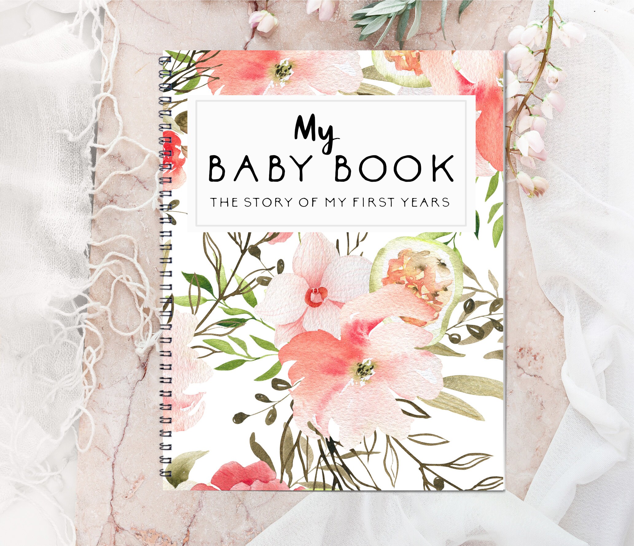 My baby Book Baby Girl Journal Baby Milestones Book Baby Etsy
