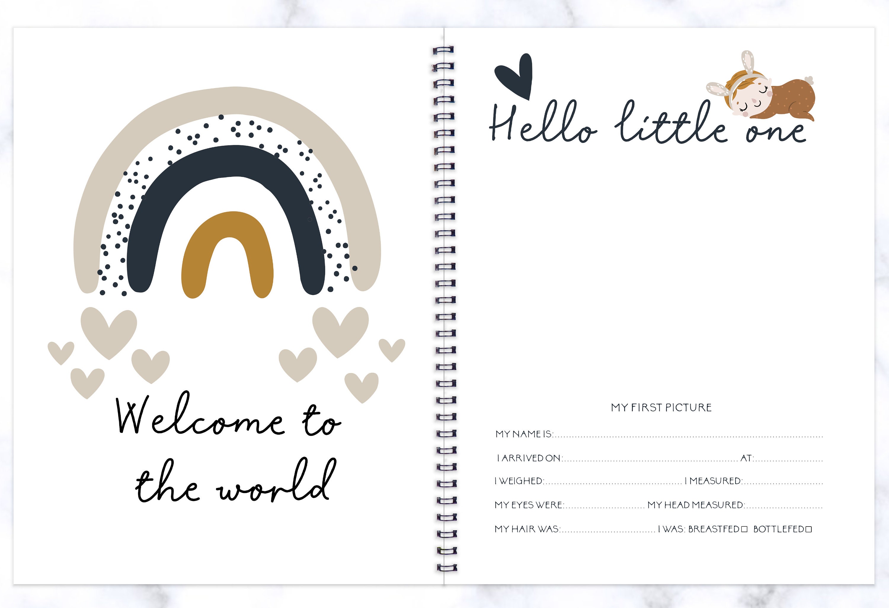 Baby Boy Book Baby Boy Album Baby Boy Milestones Book Etsy