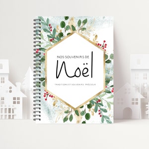 Souvenirs de Noël, Cadeau de Noël, Traditions de Noël, papeterie, cadeau pour famille, Album Souvenirs, Album Photos,  LN06