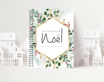 Souvenirs de Noël, Cadeau de Noël, Traditions de Noël, papeterie, cadeau pour famille, Album Souvenirs, Album Photos,  LN06