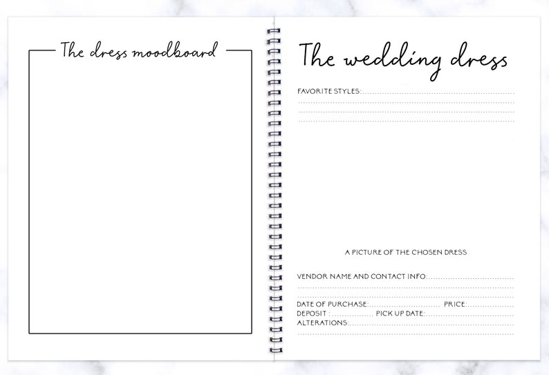 Wedding Planner, Bridal Shower, Wedding Planner Book, Future Mrs Book, Engagement Gift, Bridal Shower Gift, Wedding Planning Notebook, LW11 image 8