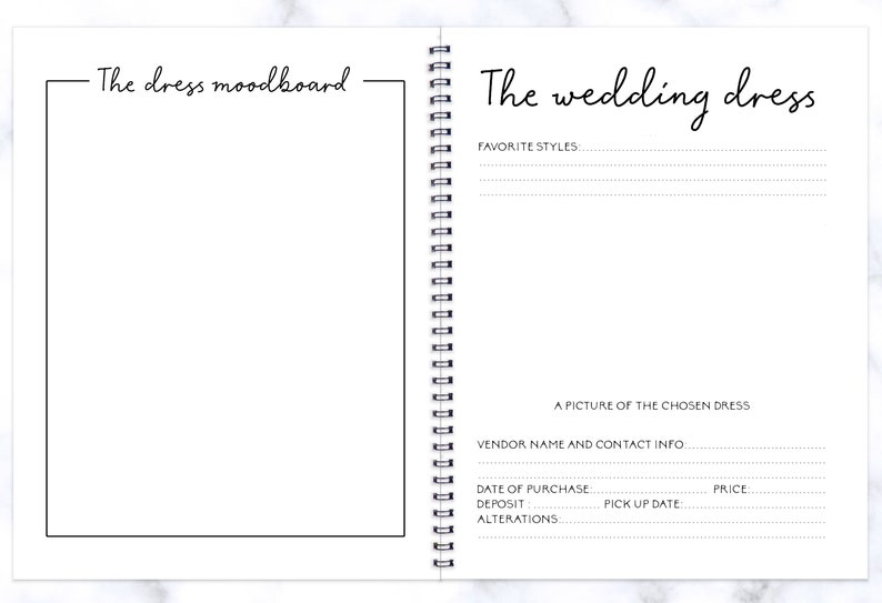 Wedding Planner Bridal Shower Wedding Planner Book Future Etsy
