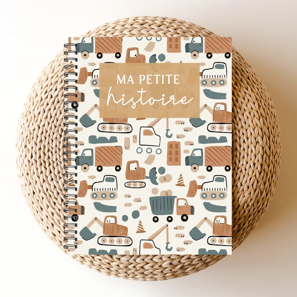 Livre de bébé, Cadeau de Naissance Bébé, Album bébé garçon, Décor Chambre de Bébé Unisexe, Cadeau de Shower Bébé, Décor Scandinave, M259F