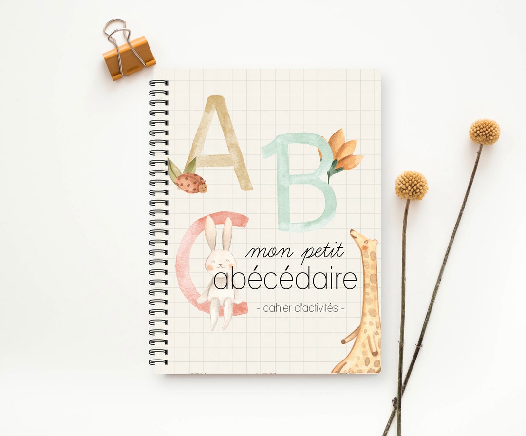 Ecrire Religion En Page De Garde De Cahier PRÉLANCEMENT Mon petit abécédaire petit abédédaire - Etsy France