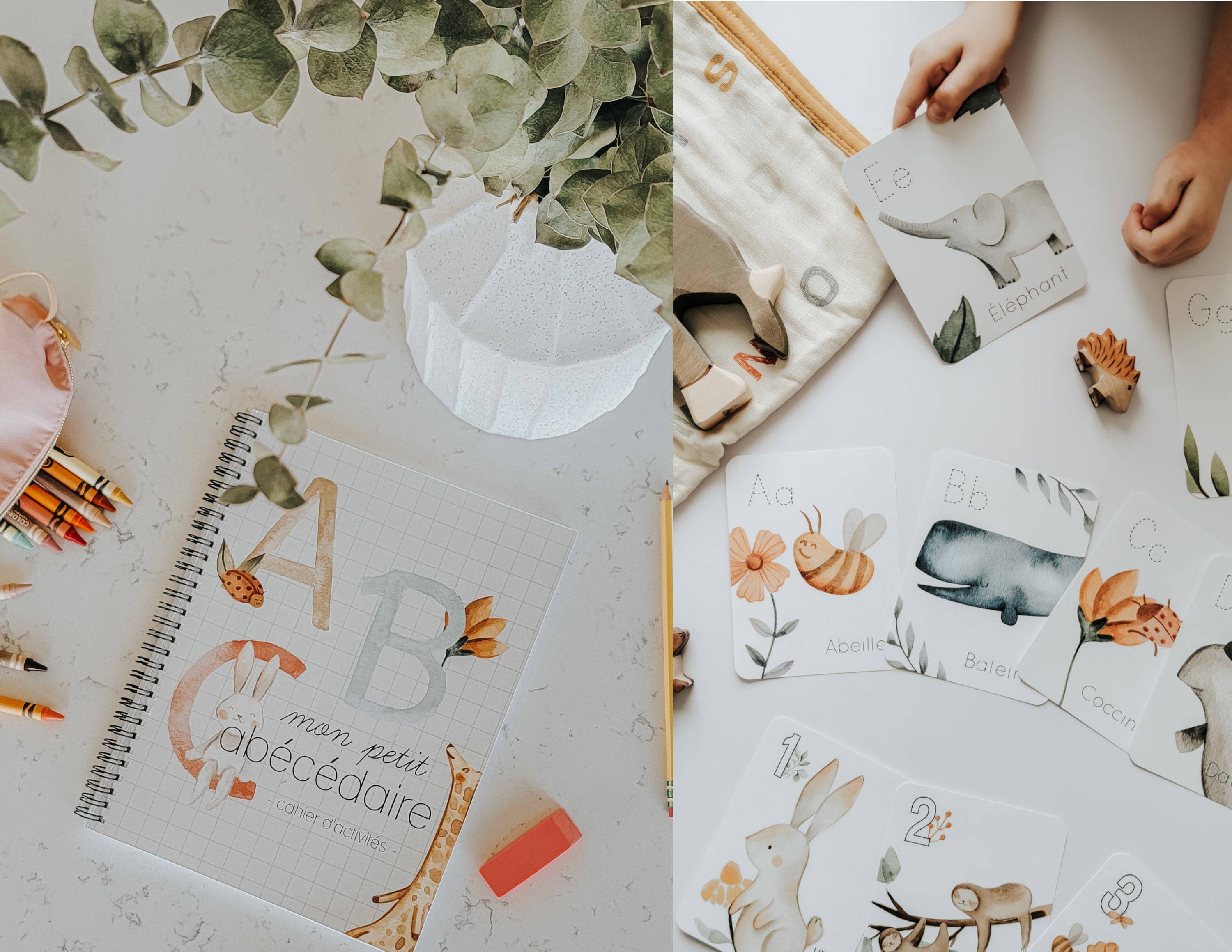 Mon Abécédaire Cahier Page De Garde PRÉLANCEMENT COMBO Cartes Et Cahier D'activité Mon - Etsy Singapore