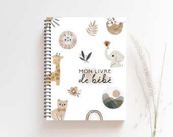 Livre de Bébé, Journal Bébé, Journal de Grossesse, Cadeau pour Future Maman, Cadeau de Naissance, Livre de Naissance, Livre Grossesse, BF44