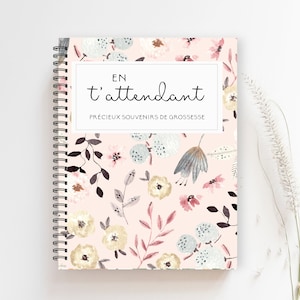 Journal de Grossesse、Album de Grossesse、Livre de Grossesse、Cadeau Future Maman、Cadeau de Naissance、Livre de Bébé、アルバム ベベ、MG75F