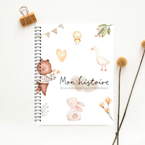 Livre de Bébé, Journal de bébé Unisexe, Bébé, Livre de Naissance, Livre de Petite Enfance, Journal de Grossesse, Journal de Grossesse, C85F