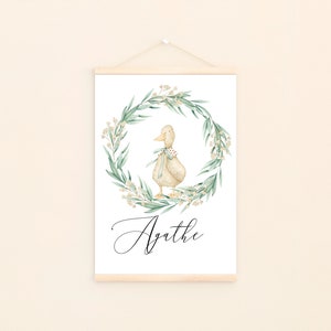 Affiche décorative, Nursery Print, Nursery Decor, Nursery wall art, Custom poster, Décor chambre de bébé, Cadeau bébé, Forest Decor, AF35