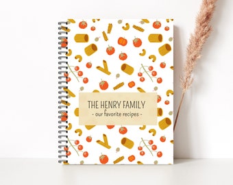 Family Recipes Book, Kitchen Recipe Journal, Journal Recipe, Family Recipes, wedding gift, wedding gift, housewarming, Family cookbook, C49A