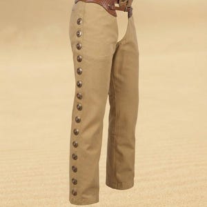 Chaparreras de cuero con tachuelas, pantalones de rodeo del oeste, equipo de equitación de estilo vintage, pantalones de cuero de vaquera, chaparreras para actuaciones en festivales,