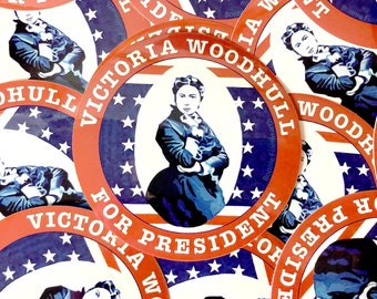 Victoria Woodhull for President Vinyl Sticker