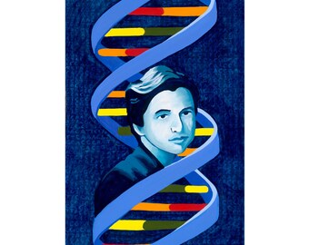 Rosalind Franklin - Limited Edition Reproduction, Matted to fit into a 11x14 Frame