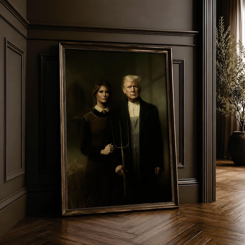 Trump American Gothic - Etsy