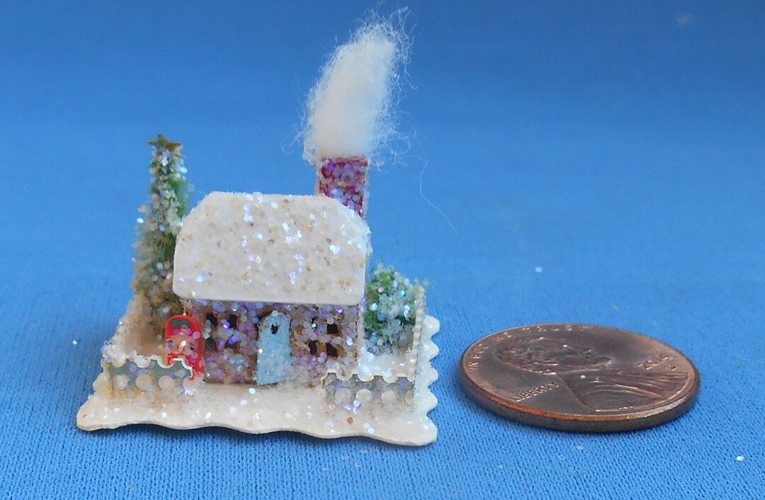 Dollhouse Miniature Putz House Hand Made of Paper 3/4 Etsy