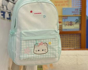 Zaino Harajuku Anime Kawaii Cute Ita / Borsa trasparente con finestra per esporre distintivi in ​​peluche anime - ItaBagUS®