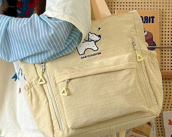 Borsa a tracolla con motivo anime Harajuku / Borsa porta badge anime in peluche con finestra trasparente - ItaBagUS®
