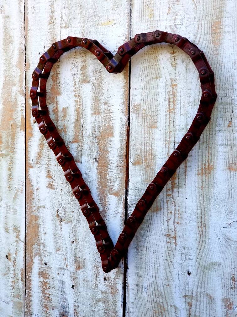 Rustic Industrial Heart Shaped Wall Hanging | Etsy