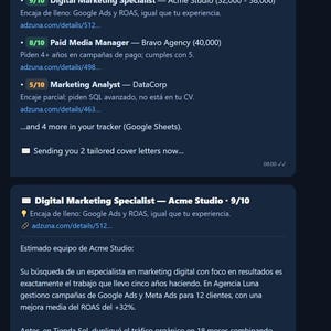 AI Job Hunt Assistant | Daily Job Search Automation, CV Match Scoring, Cover Letter Generator & Application Tracker | n8n Workflow
