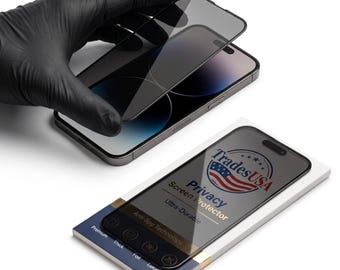 TradesUSA Privacy Armor™ Screen Protector | iPhone 11–17 Series | Anti-Spy Glass | Ultra HD | 9H Tempered Protection