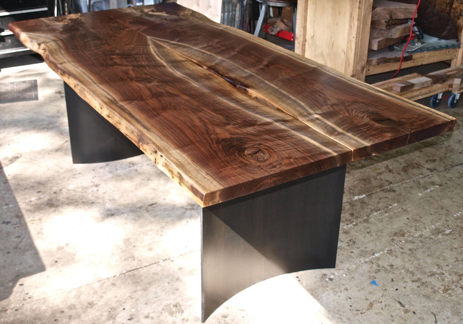 Live Edge Walnut Table Etsy