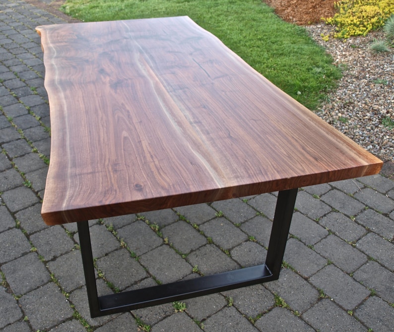 Live Edge Walnut Table Etsy