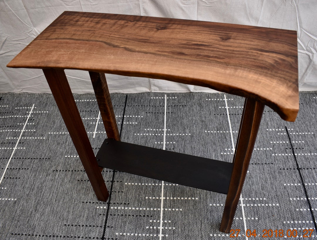 Live Edge Walnut Console Table - Etsy