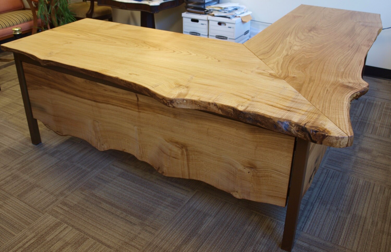 Live Edge Desk Etsy