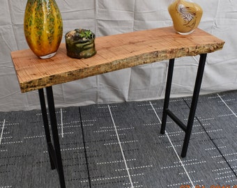 Live Edge Maple Console Table