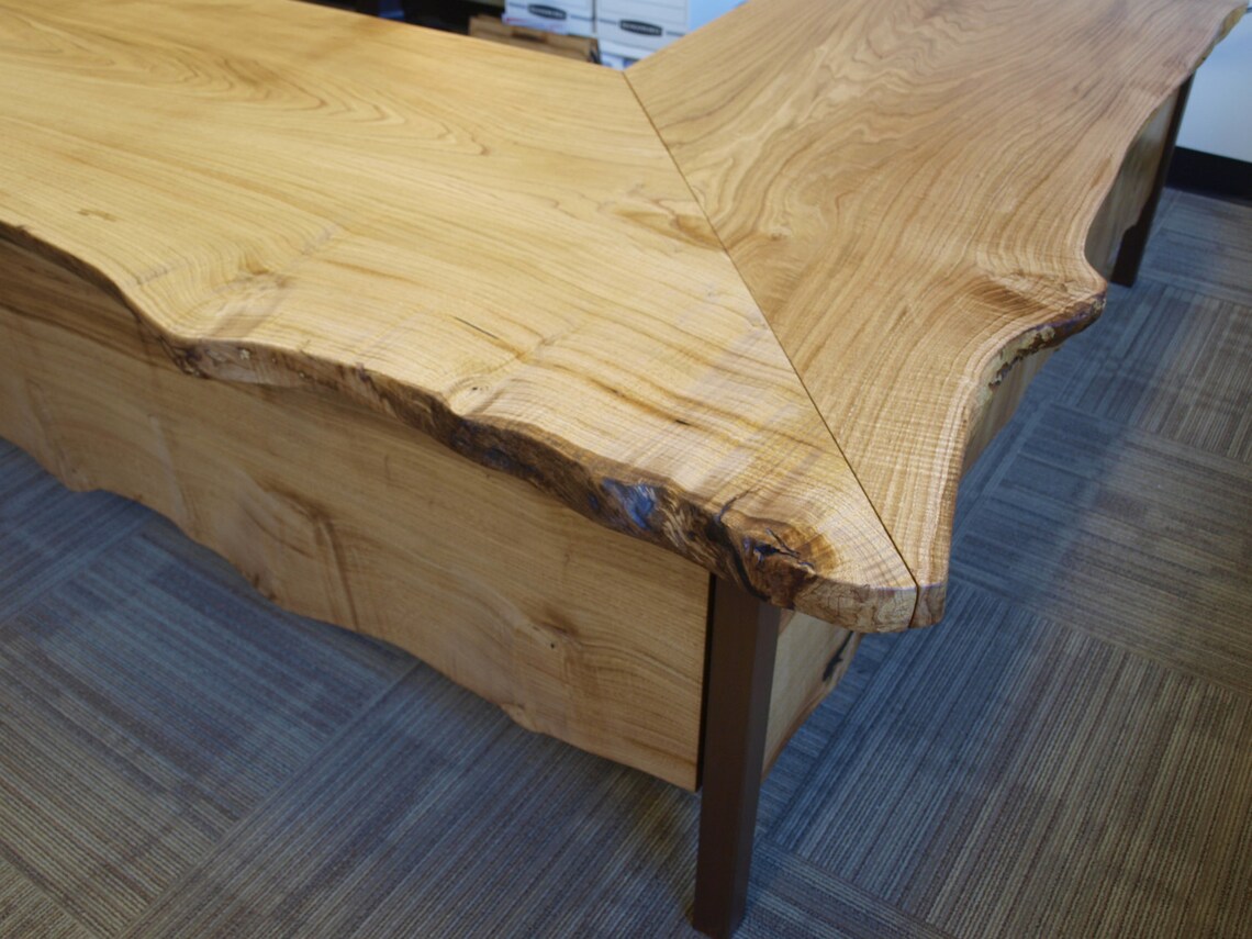 Live Edge Desk Etsy