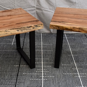 Live Edge Maple End Tables