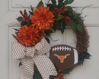 Longhorn Wreath Etsy