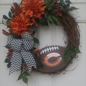 Chicago Bears Wreath, Bears Wreath, Chicago Bears Decor, NFL Wreath, Monsters of the Midway, The Bears Decor, Chicago Bears Decor