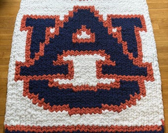 Auburn University Chunky Knit Blanket