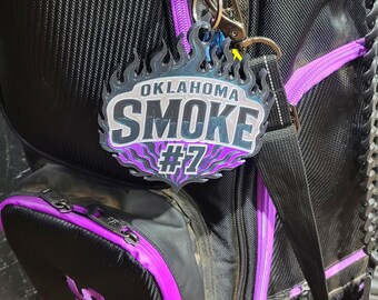 Etiqueta personalizada impresa en 3D para mochilas deportivas / Etiqueta de identificación con logotipo del equipo