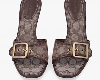 COACH Margot Signature heels, Kitten Heels