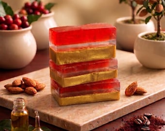 Gold of Palermo Handmade Soap Bar, Italian Style Bath Gift, Made in Ukraine