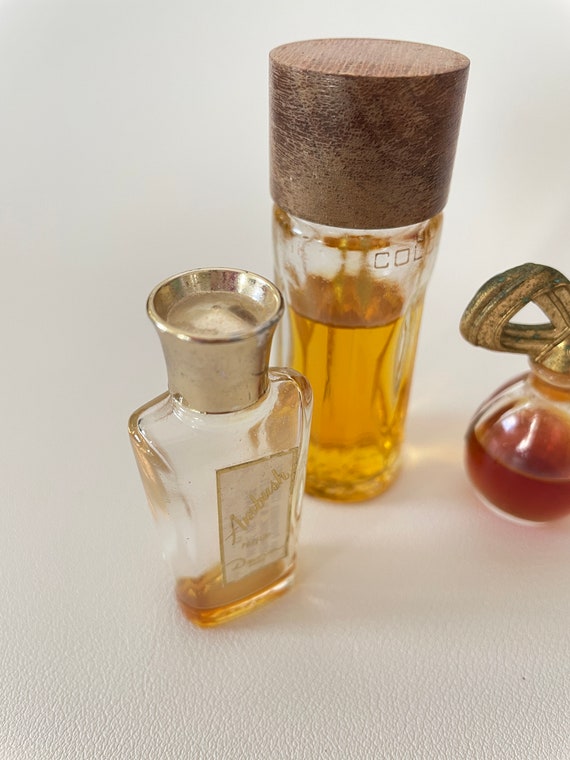 Vintage lot of 4 Mini Perfume scent bottles - image 3