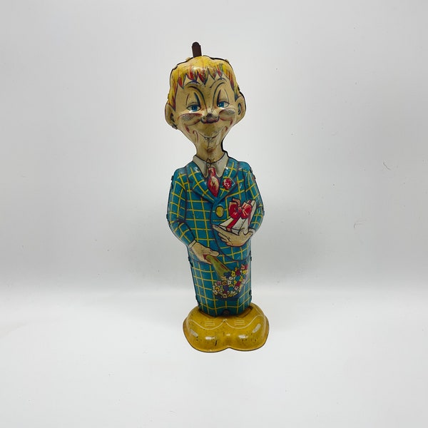 Mortimer Snerd Tin Wind Up Toy of The Edgar Bergen, Charlie McCarthy Family.