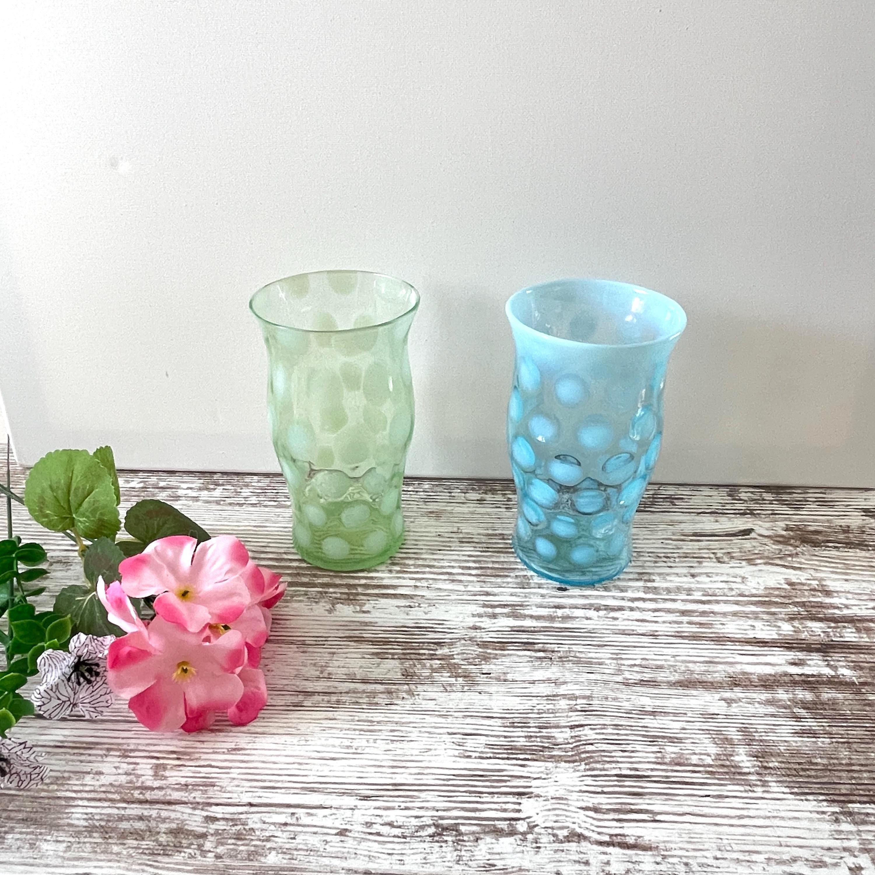 Fenton Green Opalescent Vase - Etsy