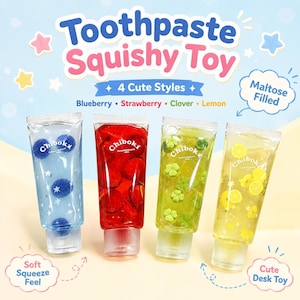 Stabilité émotionnelle, jouet anti-stress à presser en forme de dentifrice, balle anti-stress à remontée lente, jouet de décompression sensorielle amusant