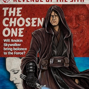 Star Wars Anakin Skywalker Vader obi-wan Pulp Book Cover Satire cover 11x17 glossy cardstock