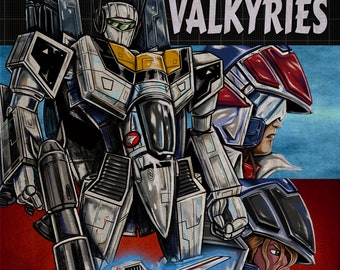 Robotech Macross Retro Book Cover Satire cover 11x17 glossy cardstock