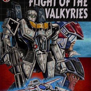 Couverture de livre rétro Robotech Macross Couverture satire, papier cartonné brillant 11 x 17