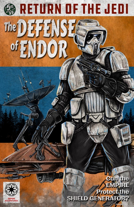 スターウォーズ エンドア スカウトトルーパー パルプブックカバー 風刺