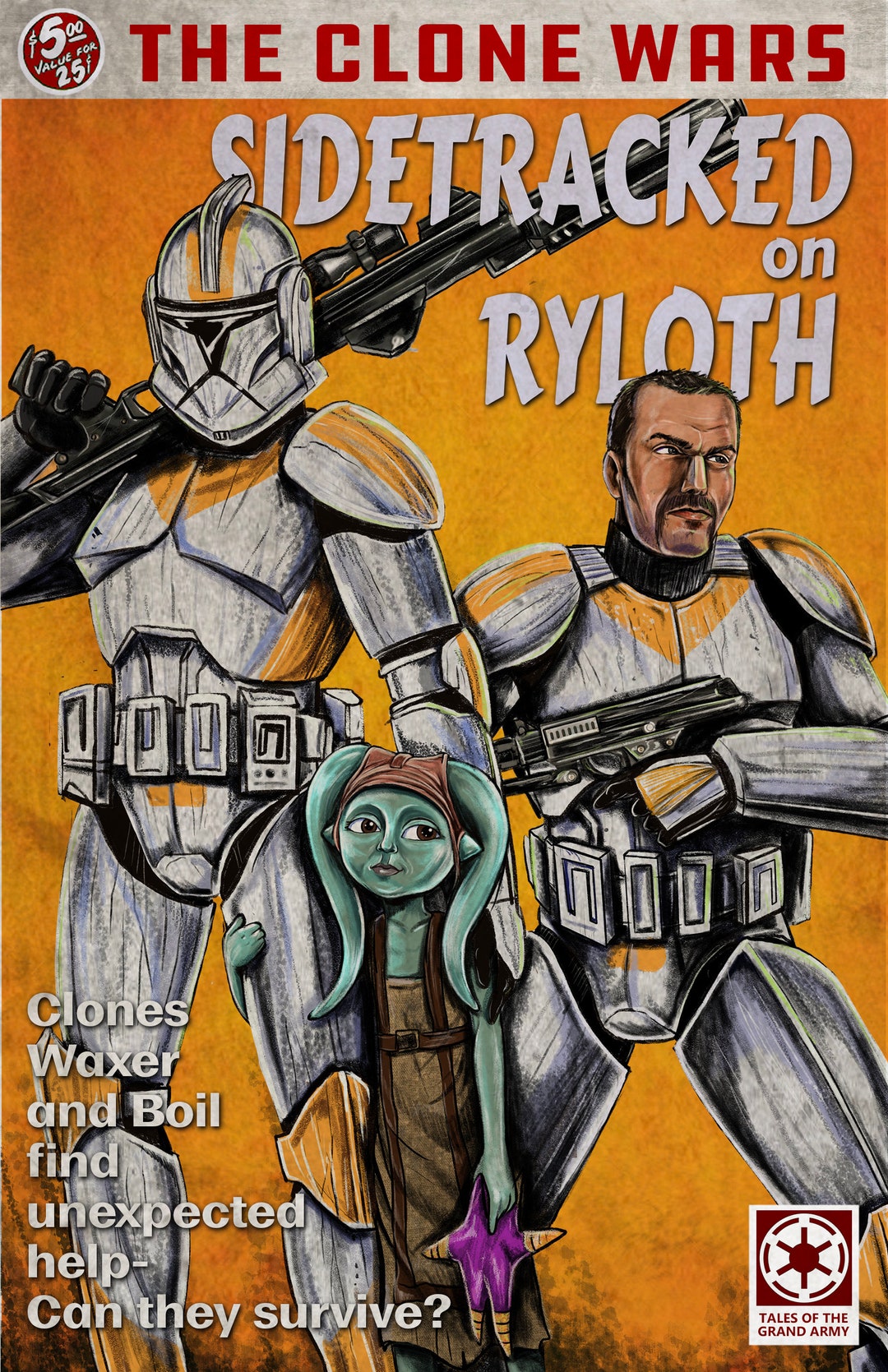 Star Wars Clone Wars Waxer Boil Numa Pulp Book Cover Satire Cover
