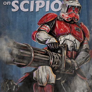 Star Wars Clone Wars Commander Thorn Pulp Book Cover Satire 11 x 17 papier cartonné brillant