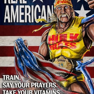 Portada del libro Pulp de Hulk Hogan, portada satírica, cartulina brillante de 11 x 17