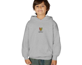 Kinderhoodie mit gestickten Stiften | Bereit zum Lernen | Schulpullover | Schulanfang | PLUS und mehr