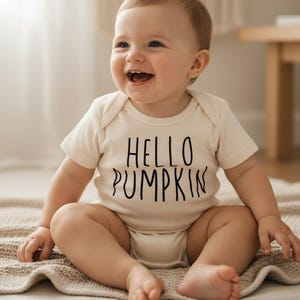 Hallo Pompoen Onesie® - Schattig herfst Halloween rompertje, babycadeau met pompoenmotief